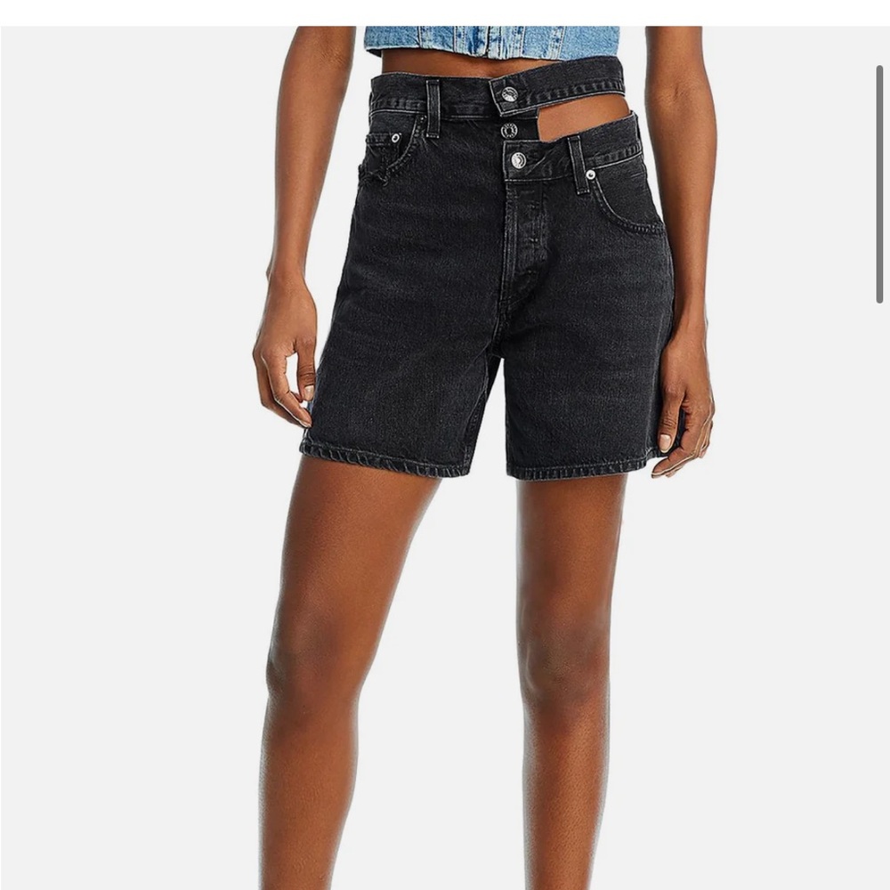 Agolde broken waist band short